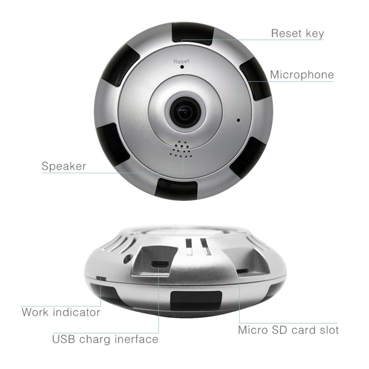 Panorama Wireless IP Camera 960P HD WiFi Smart Camera 360 Degree Full View Support IOS Android Smartphone APP Remote View - EU Plug-4