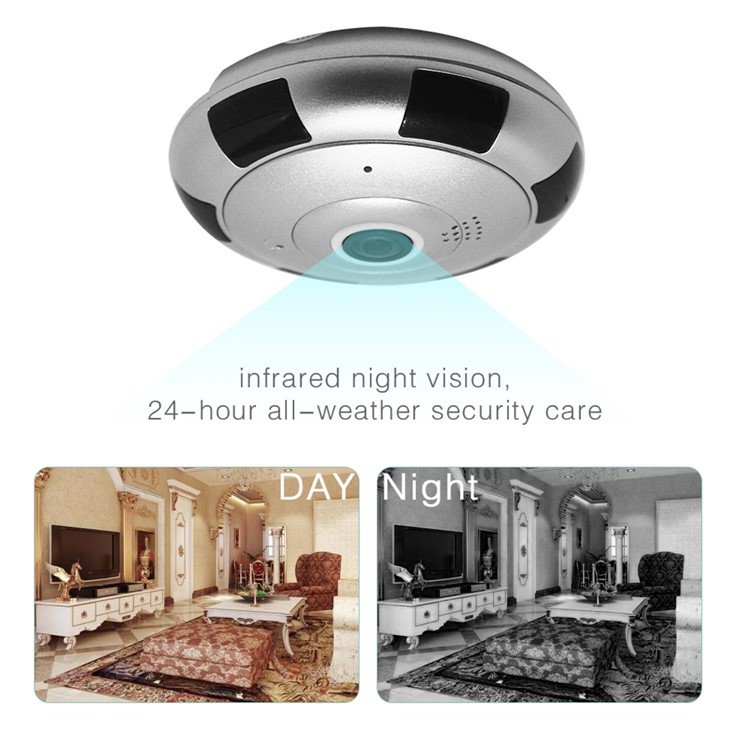 Panorama Wireless IP Camera 960P HD WiFi Smart Camera 360 Degree Full View Support IOS Android Smartphone APP Remote View - EU Plug-5