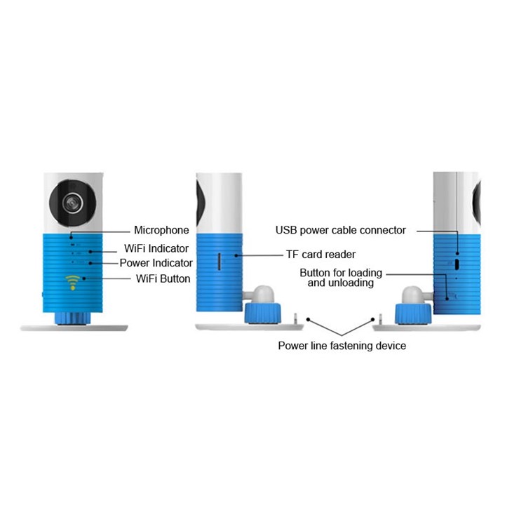 DOW-1 Smart 720P WiFi IP Camera Support Night Vision/Two-way Audio/TF Card - Orange-14