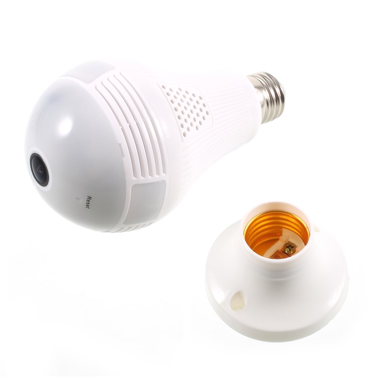 E27 360 degree WiFi LED Bulb Panoramic Camera Wireless 1.3MP IP Bulb Camera Smart Home 3D VR Camera-6