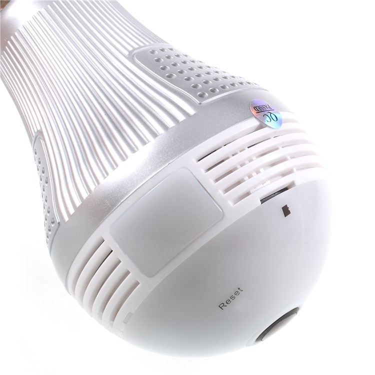 WiFi Panoramic 360-degree 3MP Fisheye IP Camera E27 Smart LED Bulb Home Security-9