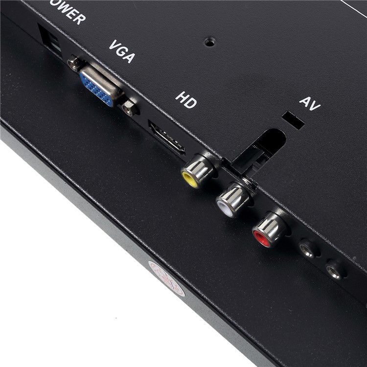 130MA Professional 13-inch 1920x1080 CCTV TFT LCD Monitor with BNC/AV/VGA/HDMI/USB/SPEAKER Ports - US Plug-13