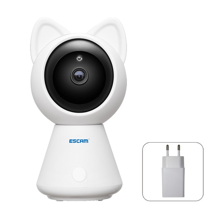 ESCAM QF509 Professional HD 1080P Pan/Tilt Audio Baby Monitor Mini Indoor WiFi IP IR Camera - EU Plug-1