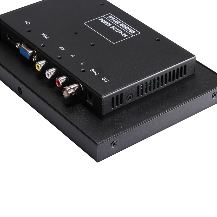 8 Inch TFT LED HD Monitor HDMI VGA BNC AV Input for CCTV Camera - US Plug-16