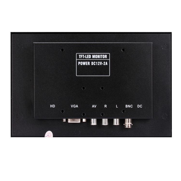 8" Inch TFT LED Video Audio VGA HDMl BNC HD Monitor 16:9 Screen for CCTV Camera - EU Plug-11