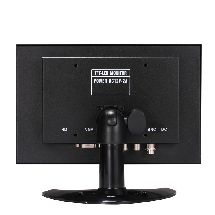 8" Inch TFT LED Video Audio VGA HDMl BNC HD Monitor 16:9 Screen for CCTV Camera - EU Plug-2