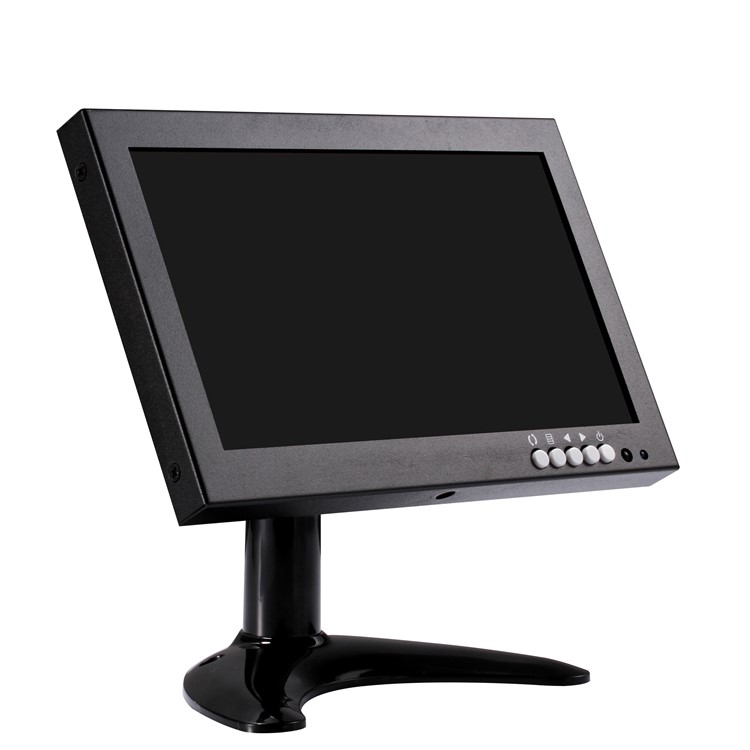 8" Inch TFT LED Video Audio VGA HDMl BNC HD Monitor 16:9 Screen for CCTV Camera - EU Plug-3