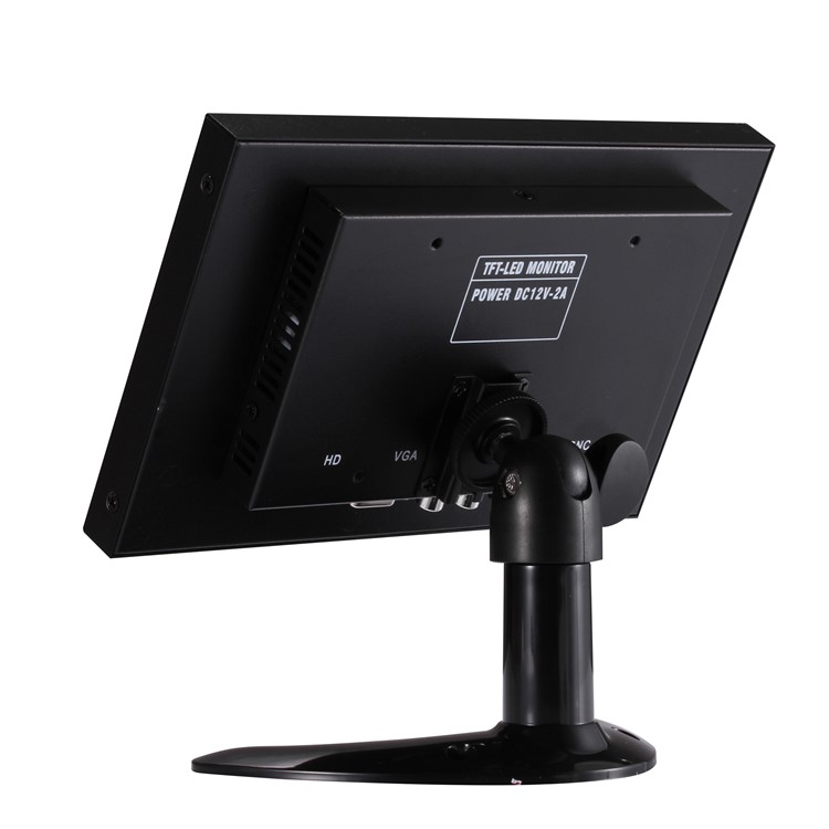 8" Inch TFT LED Video Audio VGA HDMl BNC HD Monitor 16:9 Screen for CCTV Camera - EU Plug-4