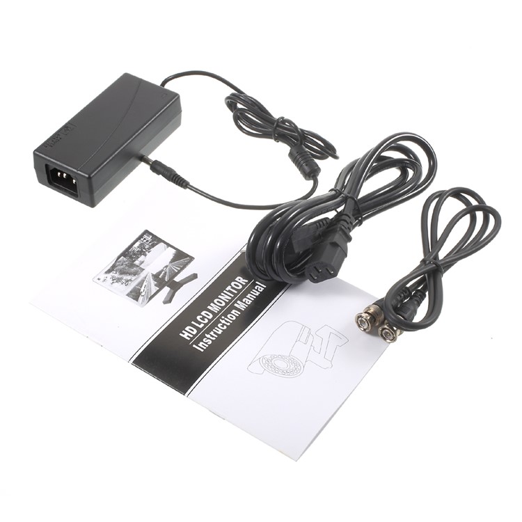 Caixa De Plástico De Monitor LCD TFT LCD De 15 Polegadas Com Entradas BNC, HDMI, VGA, AV (150h) - US Plug-12