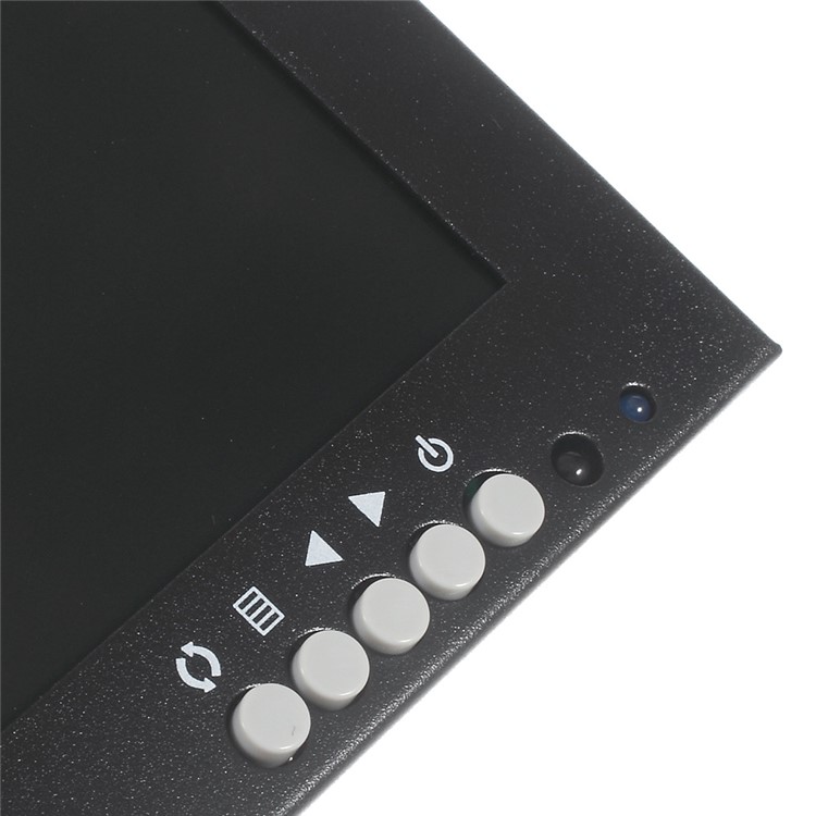 10-inch CCTV TFT LCD Monitor Metal Casing with BNC, HDMI, VGA Inputs (101MA) - EU Plug-5