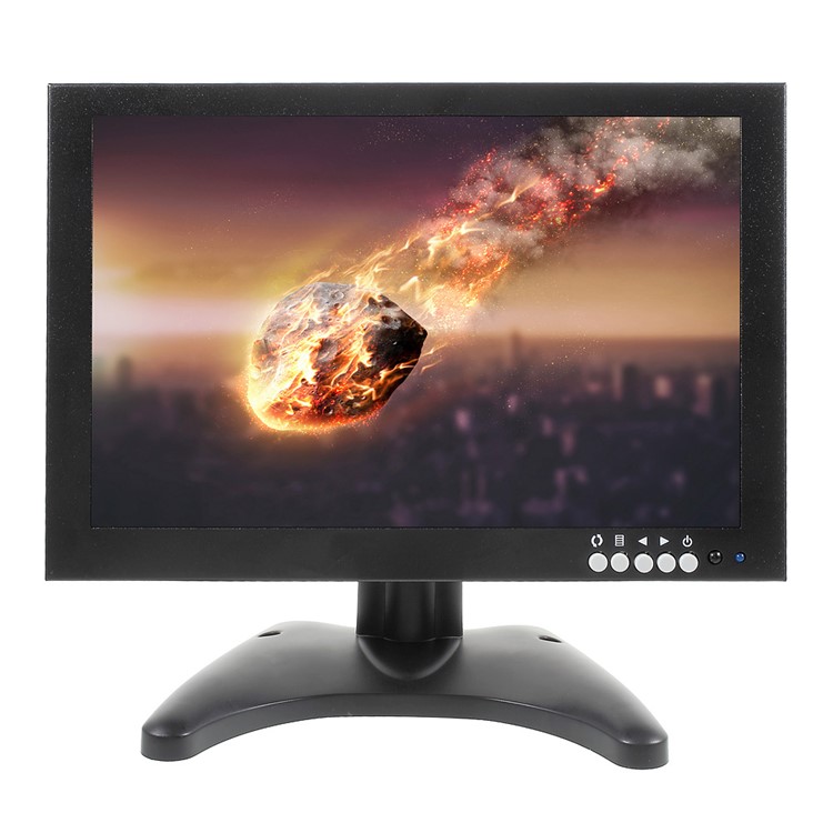 10.1-inch CCTV TFT LCD Monitor with HDMI, VGA, BNC, USB Inputs (101EDP2) - EU Plug-1