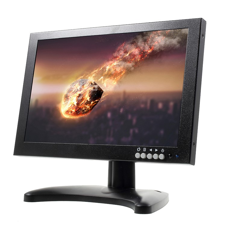 10.1-inch CCTV TFT LCD Monitor with HDMI, VGA, BNC, USB Inputs (101EDP2) - EU Plug-2