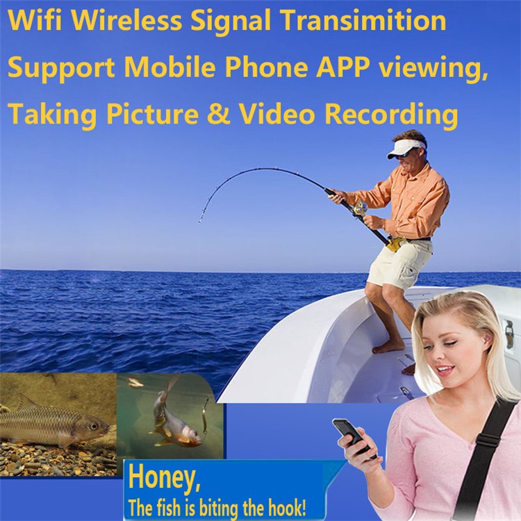 WIFI Wireless 20M Underwater Fishing Camera Video Recorder (SYF001-2OM) - EU Plug-7