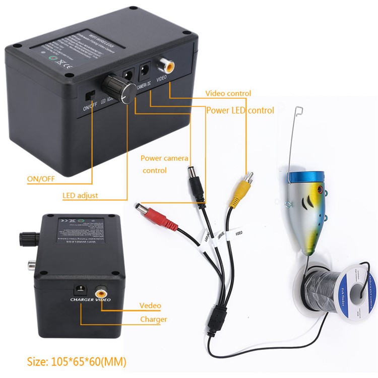 WIFI Wireless 20M Underwater Fishing Camera Video Recorder (SYF001-2OM) - EU Plug-8