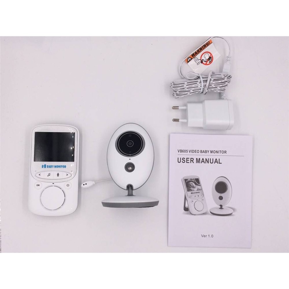 2.4-inch TFT LCD Video Baby Monitor Temperature Display with Night Vision and Two Way Voice Talk (VB605) - EU Plug-22