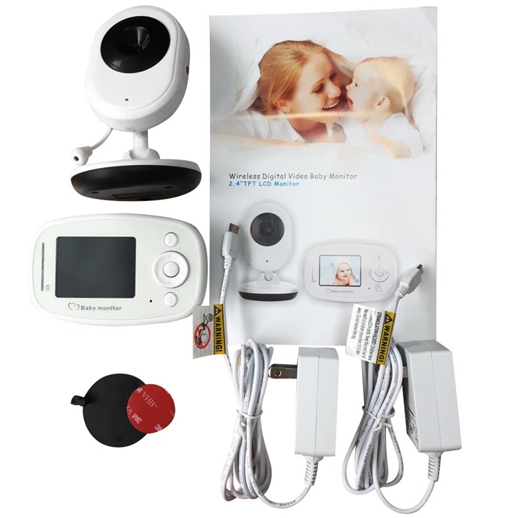 2.4-inch TFT LCD Wireless Digital Video Baby Monitor with Night Vision and Two Way Talk - EU Plug-10