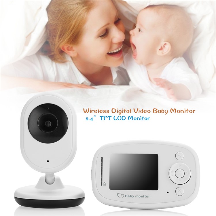 2.4-inch TFT LCD Wireless Digital Video Baby Monitor with Night Vision and Two Way Talk - EU Plug-7