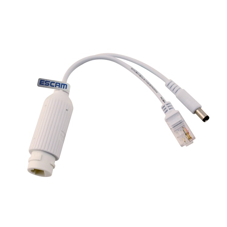 ESCAM POE S2 10/100M IEEE.802.af IEEE802.3at POE Splitter Cable for IP Camera-1