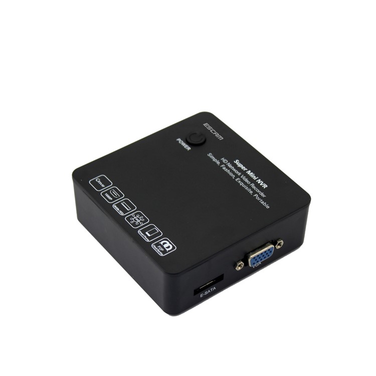 ESCAM K108 ONVIF 8 Channel 1080P/720P Mini Portable Network Video Recorder NVR - EU Plug-2