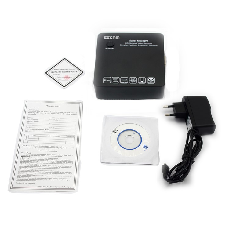 ESCAM K108 ONVIF 8 Channel 1080P/720P Mini Network Video Recorder NVR - US Plug-6