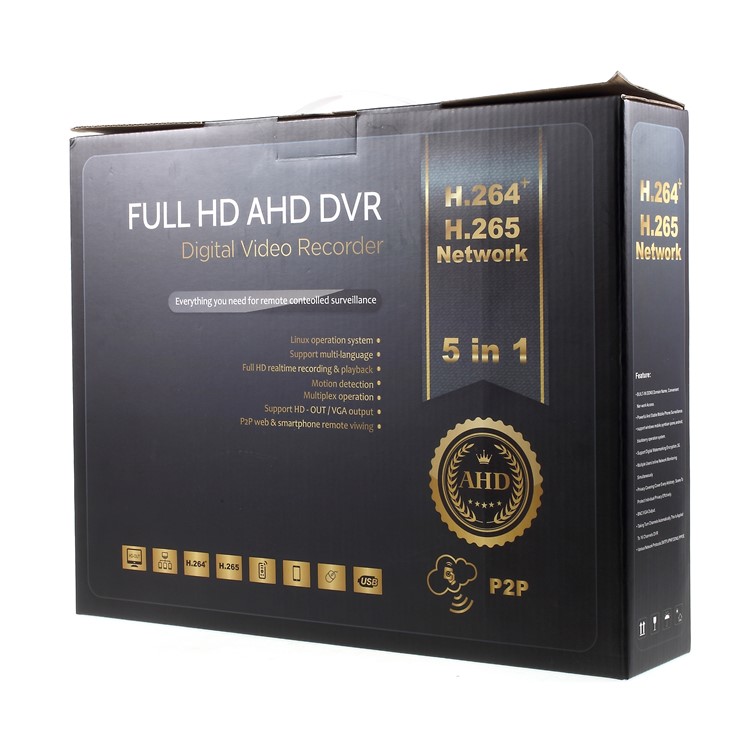 TV-LW0401-LM-XM Full HD AHD DVR Digital Video Recorder H.264 Decoding - US Plug-10