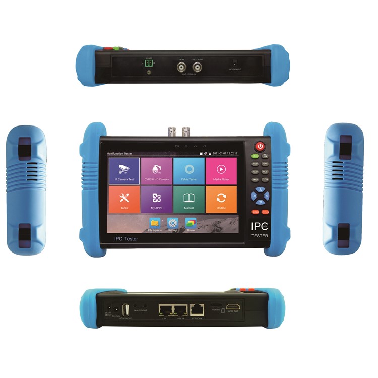 7 Inch Touch Screen TVI CVI AHD SDI IP CVBS CCTV Tester IP Camera Tester 1920x1200IPS - US Plug-1