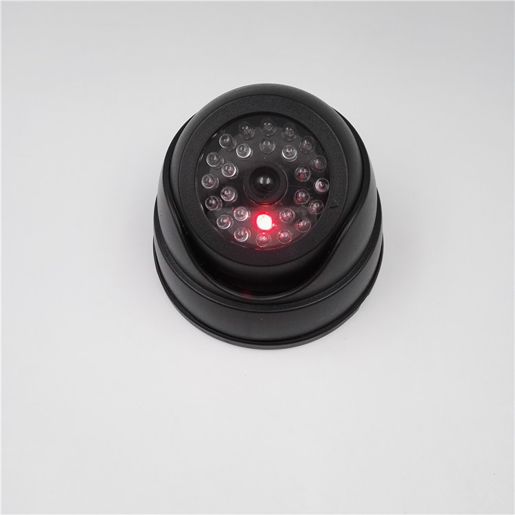 Conch Dummy Round High Simulation Monitor Home Security Imitation Dome Camera - Black-2