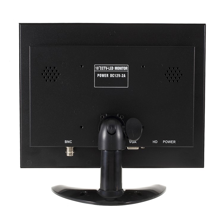 10-inch 1024x768 LCD Color Monitor CCTV Security Surveillance Monitor - EU Plug-4