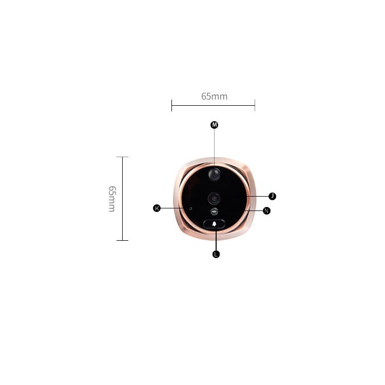 4.3-inch TFT Digital Door Peephole Viewer Camera Night Vision Function (516A) - EU Plug-14