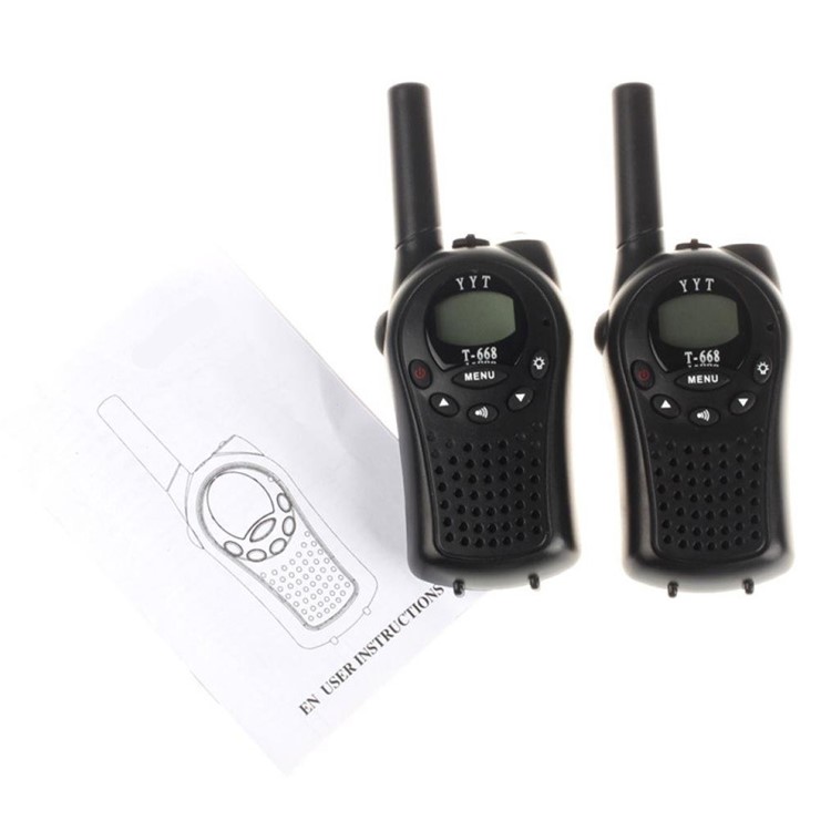 2 Pieces T-668 Handheld Auto Multi Channel 5KM Two Way Radio Walkie Talkie-4
