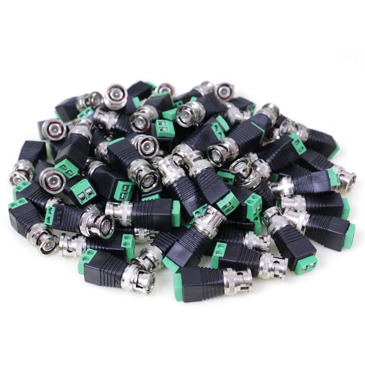 100PCS/Lot BNC Plug Connector for CCTV Video Camera-4