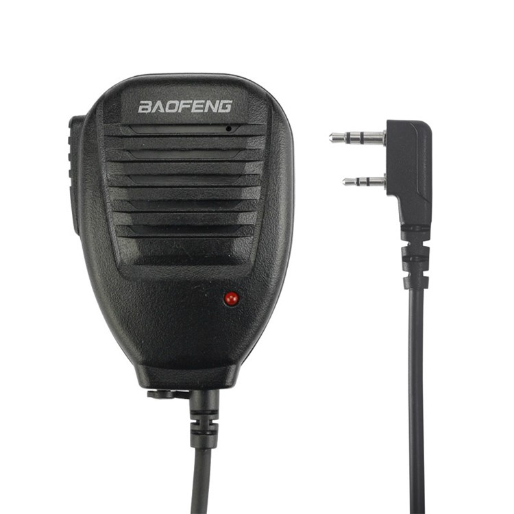 Original Baofeng Two-way Radio Speaker Mic - Black-3