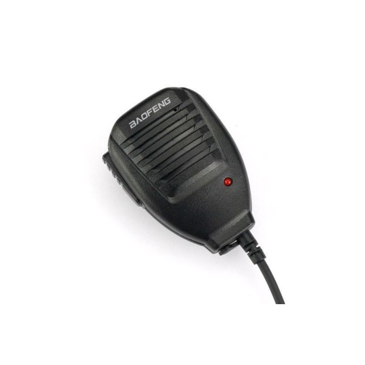 Original Baofeng Two-way Radio Speaker Mic - Black-7