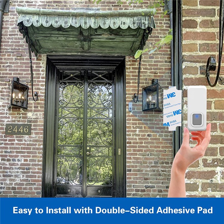 N18-W Wireless Doorbell System 2 x Transmitters + 1 x Receiver - White / EU Plug-7