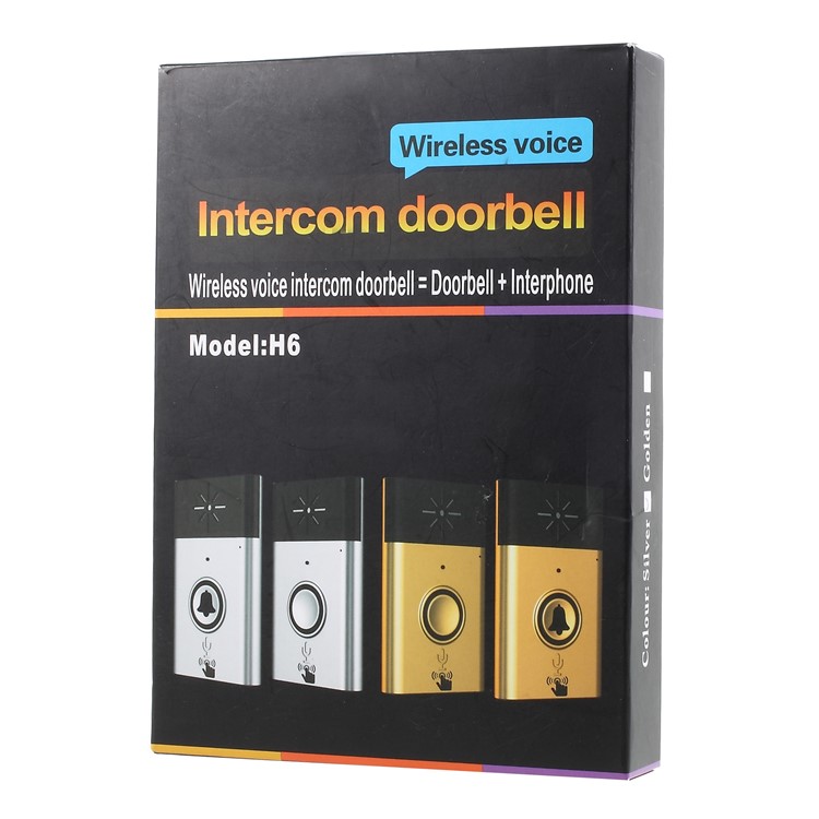 H6 Wireless Voice Intercom Doorbell Support Two-Way Include 1 Receiver and 1 Push Button-11