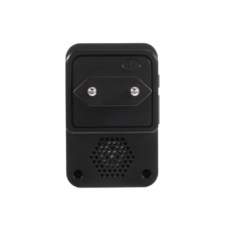 N618 Plug-in Wireless Doorbell Kit 1 Transmitter + 1 Receiver 300m Range 55 Chimes - Black / EU Plug-2