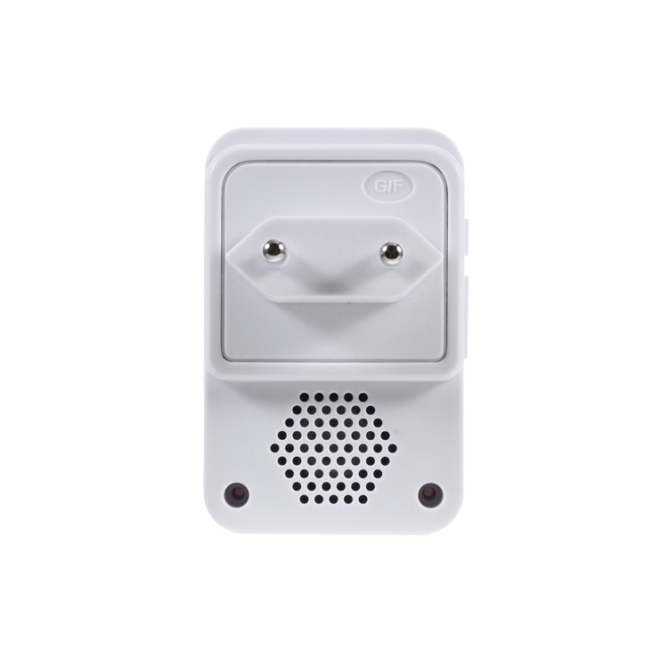 N618 Mini Plug-in Wireless Doorbell Kit 1 Transmitter + 1 Receiver 300m Range 55 Chimes - White / EU Plug-2