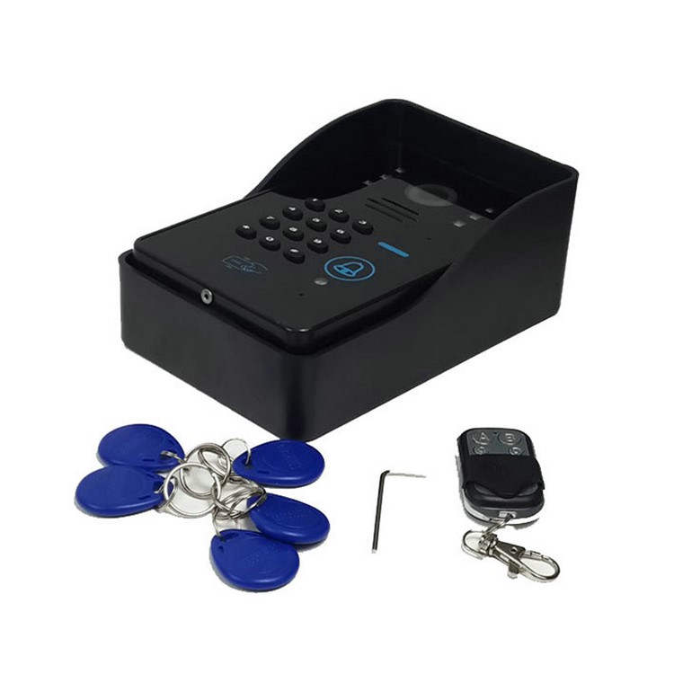 7.0-inch Wired Video Intercom Door Phone System Doorbell 1 Camera 1 Monitor Support Keypad Password RFID Card Remote Unlock (SY811WMJIDS11) - EU Plug-11