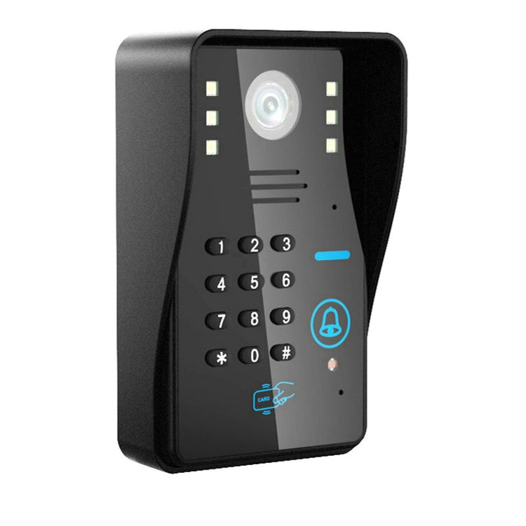 7.0-inch Wired Video Intercom Door Phone System Doorbell 1 Camera 1 Monitor Support Keypad Password RFID Card Remote Unlock (SY811WMJIDS11) - EU Plug-13