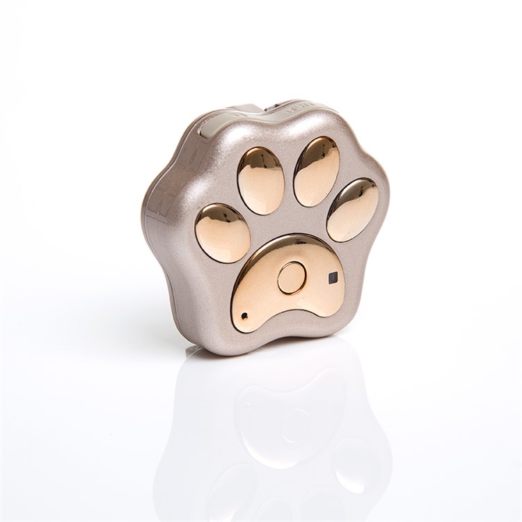 REACHFAR Mini WiFi Smart GPS GSM Tracker for Pet Dog Cat Waterproof IP66 (RF-V30) - Gold Color / M-5