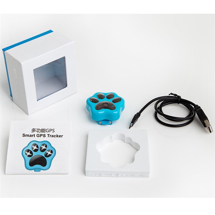 REACHFAR Mini Waterproof IP66 WiFi Smart GPS GSM Pet Tracker (RF-V30) - Blue / M-15
