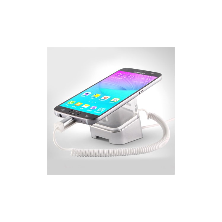 HUAWEI Anti Theft Security Spring Wire Smartphone Display Mount Stand Holder with Charging Function - US Plug-2