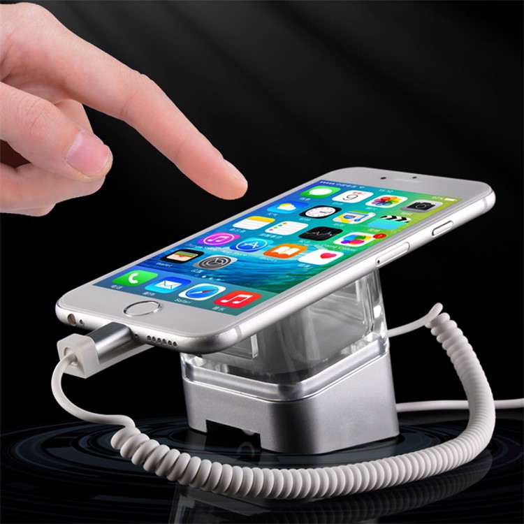 HUAWEI Anti Theft Security Spring Wire Smartphone Display Mount Stand Holder with Charging Function - US Plug-3
