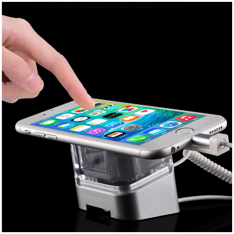 HUAWEI Anti Theft Security Spring Wire Smartphone Display Mount Stand Holder with Charging Function - US Plug-4