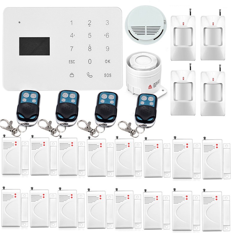 YA-700-GSM-12 Remote Control Touch Screen Home Security GSM Alarm System - UK Plug-1
