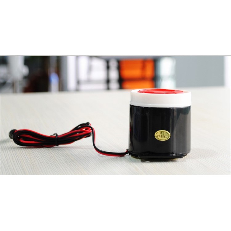 Household Guard Against Theft Alarm High-pitched Horn Wired Siren 120db - Red / White / Black-3