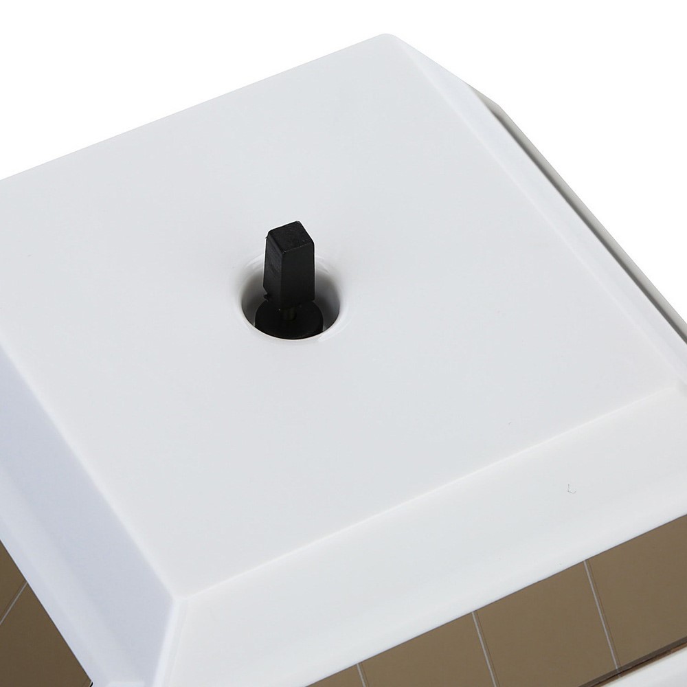 Solar & Battery Powered Display Stand 360-Degree Rotary Turn Table - White-6