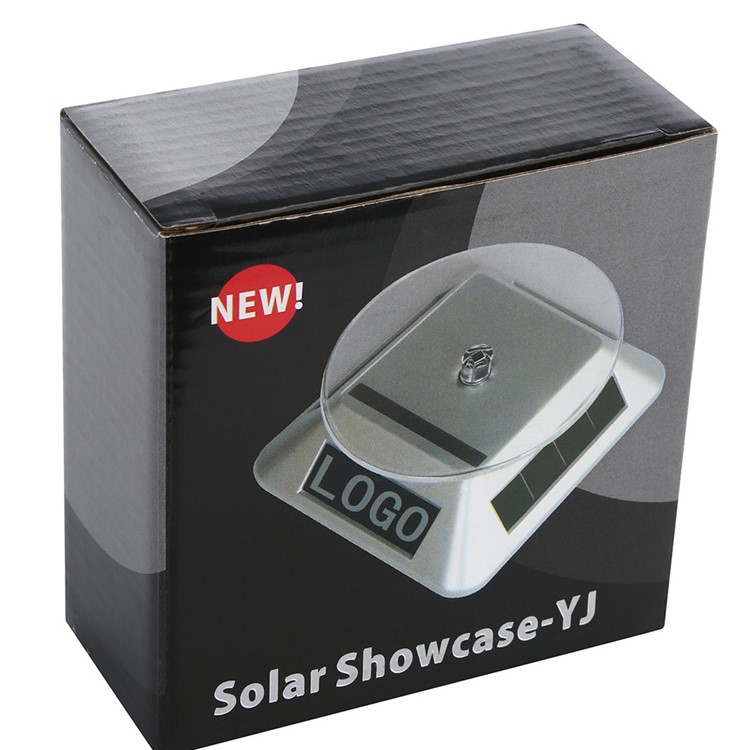 Solar Powered LCD Screen Display Stand for Jewelery Diamante Mobile Phone (ZTY-003) - Silver Color-3