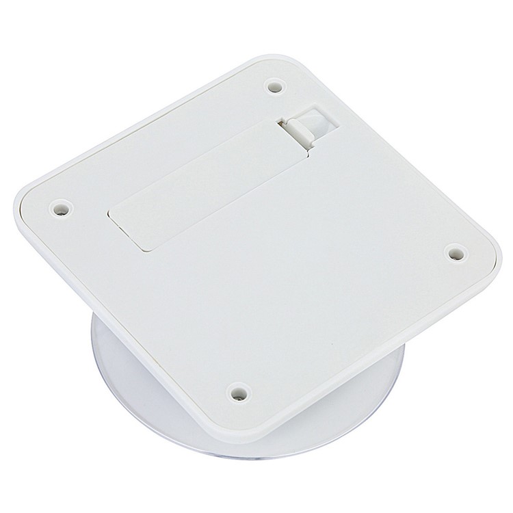 Solar Powered Rechargeable Rotating Display Stand for Jewelery Diamante Mobile Phone (ZTY-004) - White-6
