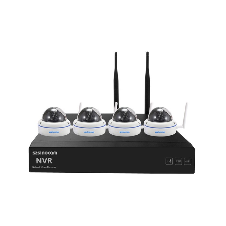 SZSINOCAM 4CH 720P 2.4G Completo WiFi NVR Kits con 15M IR Distancia Apoyo P2P APP (SN-NVK-4006W10)-UE Plug-3